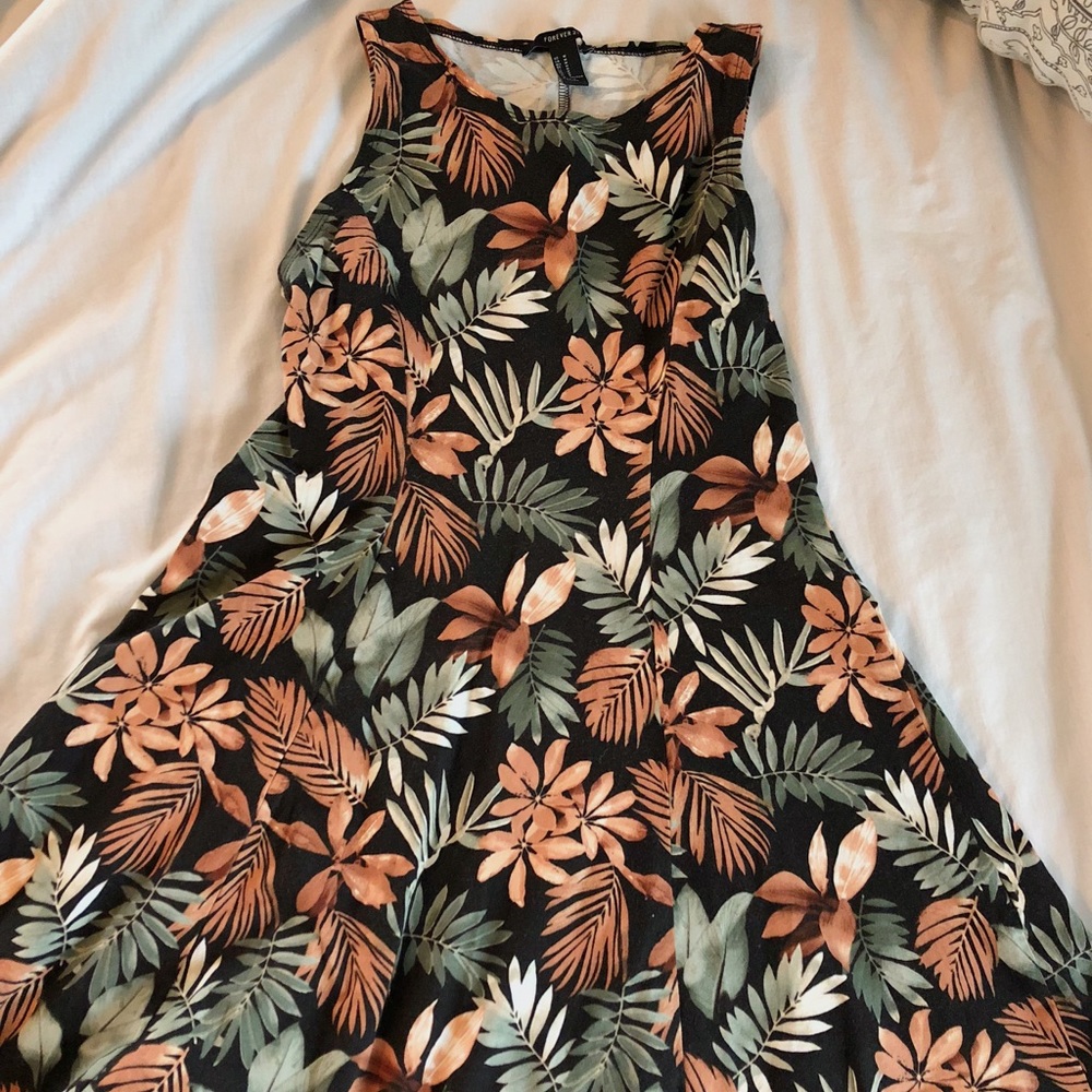 floral print skater dress